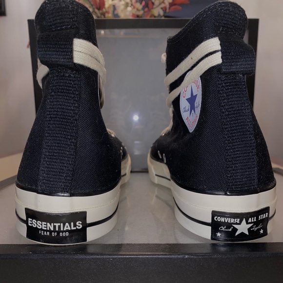 [SOLD] Fear of God Essentials x Chuck 70 High 'Black' - Picture 6 of 12